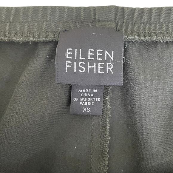 Eileen Fisher Stretch Twill Pull On Pants Straight Leg Size XS Casual Modern - Picture 12 of 12